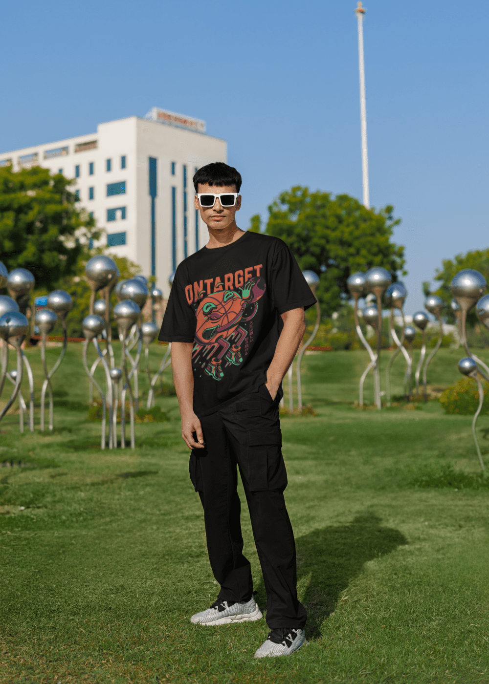 On Target Oversized Graphic T-Shirt