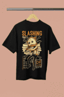 Slashing Party Terry Oversized T-Shirt