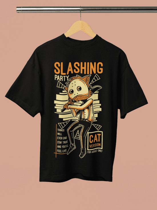 Slashing Party Terry Oversized T-Shirt