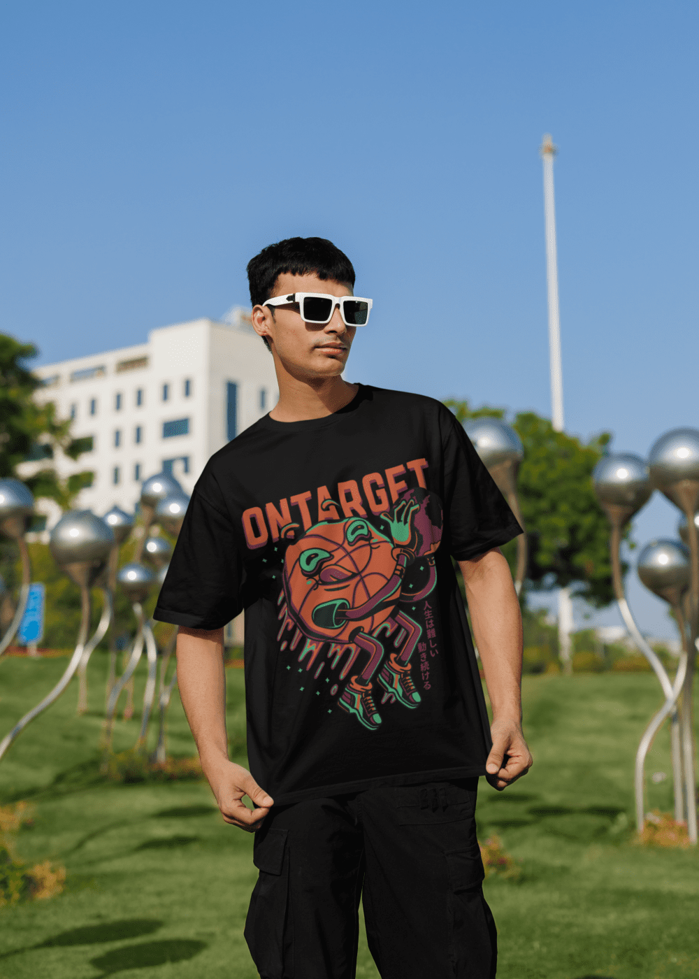 On Target Oversized Graphic T-Shirt