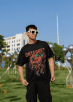 On Target Oversized Graphic T-Shirt