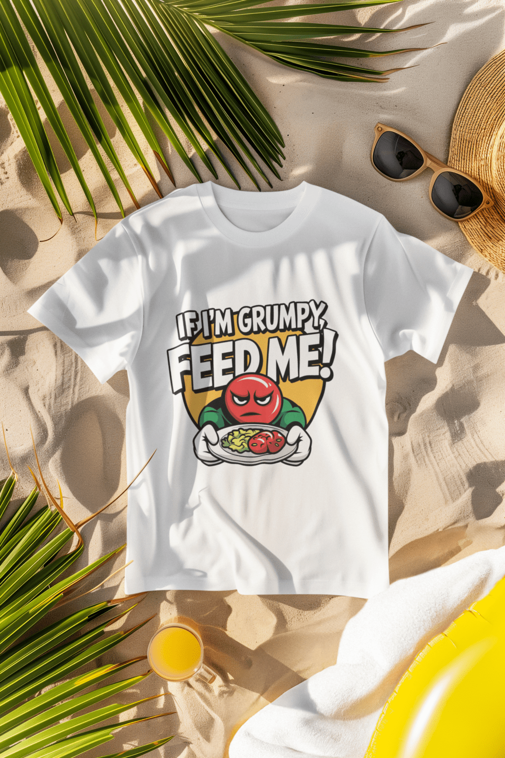 Feed Me When I'm Grumpy Oversized T-shirt