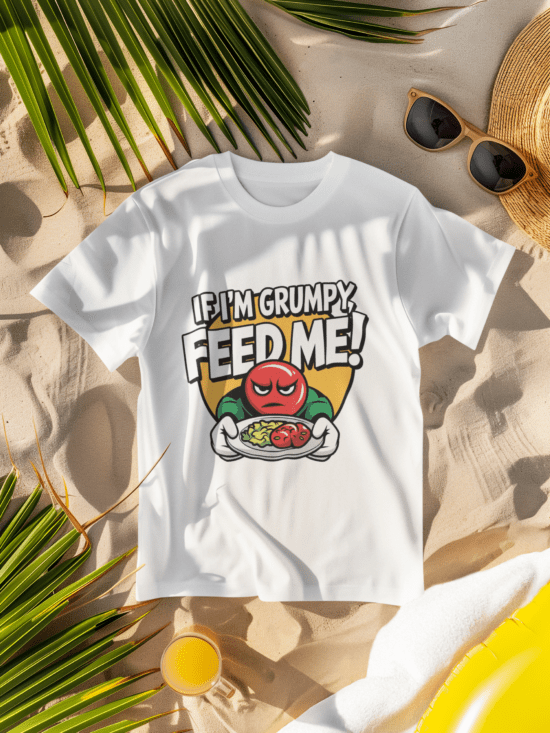 Feed Me When I'm Grumpy Oversized T-shirt