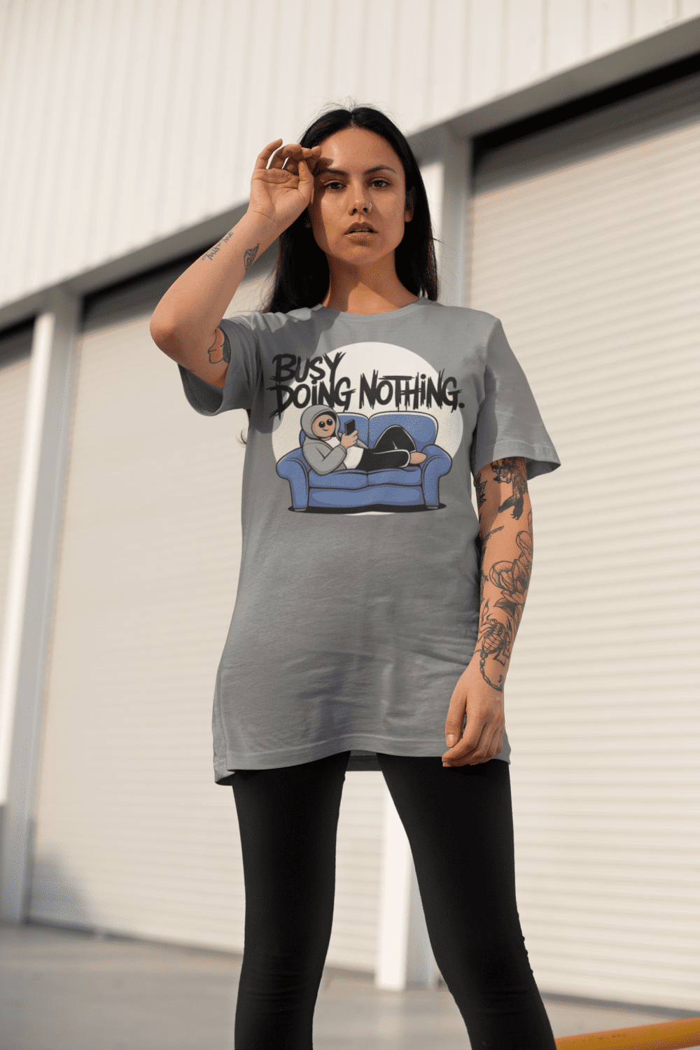 Busy Doing Nothing Oversized T-shirt