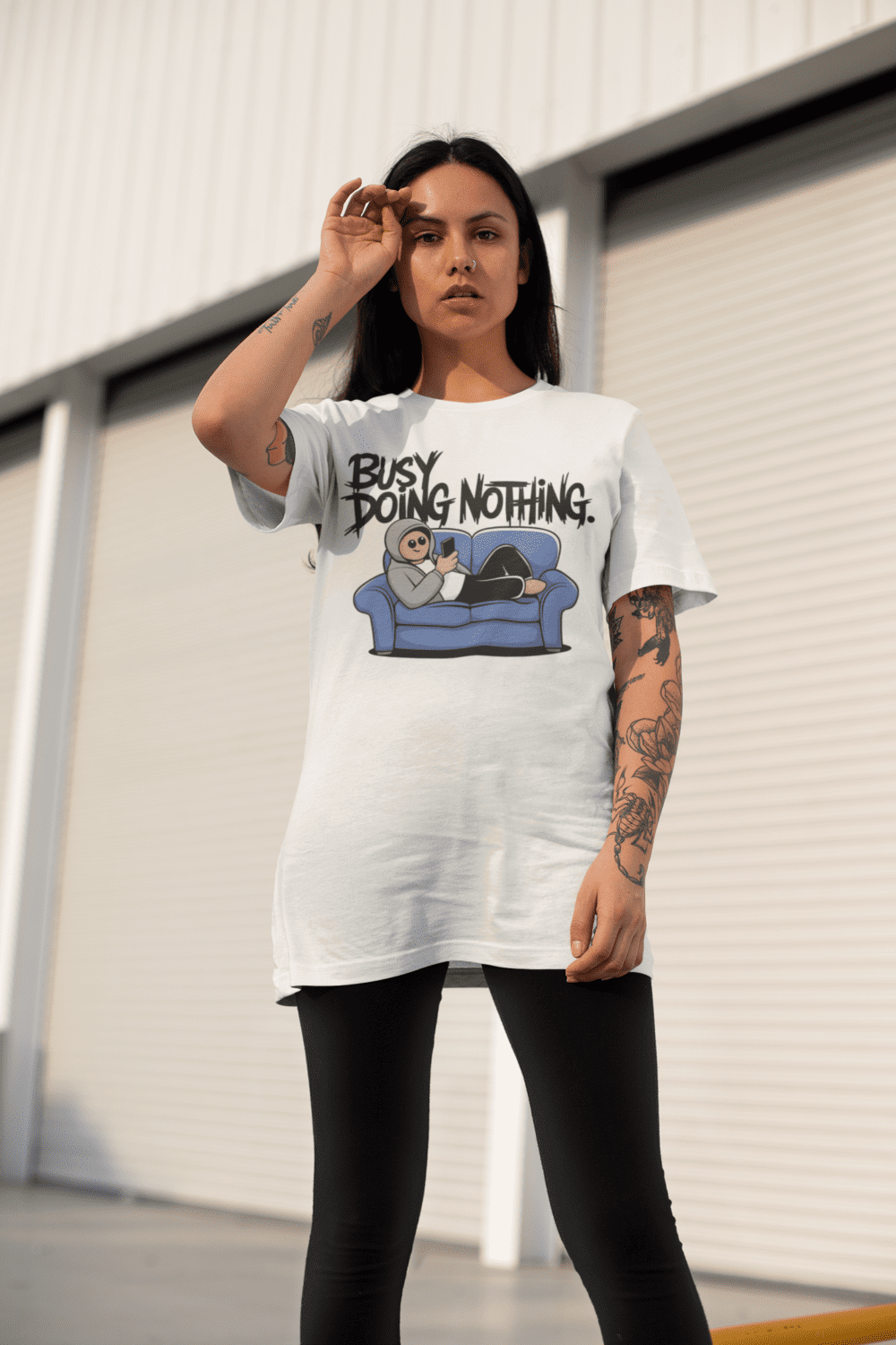 Busy Doing Nothing Oversized T-shirt
