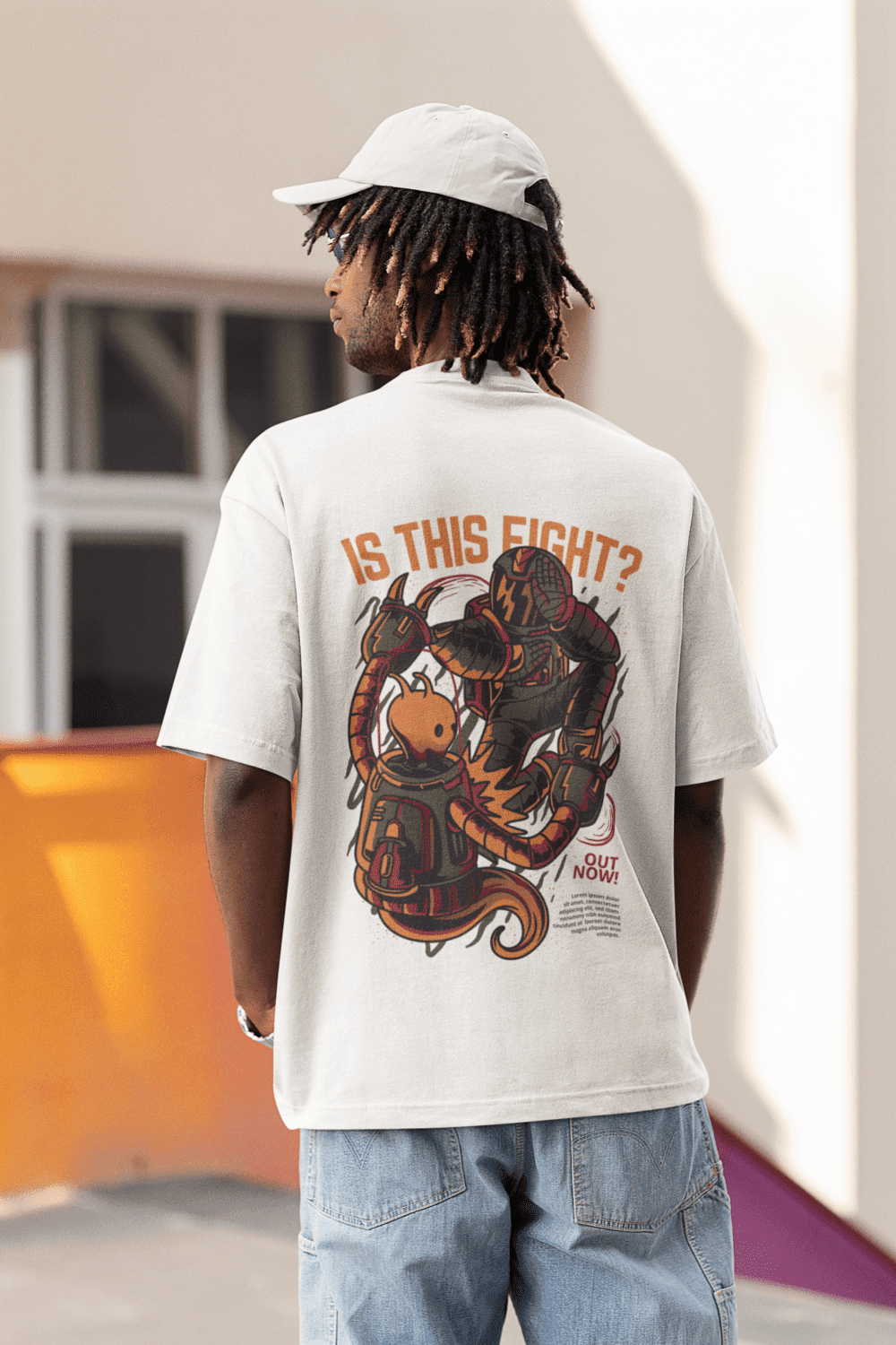 Is This Fight Anime Terry Oversized T-Shirt