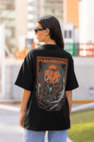Pumvitations Halloween Terry Oversized T-Shirt