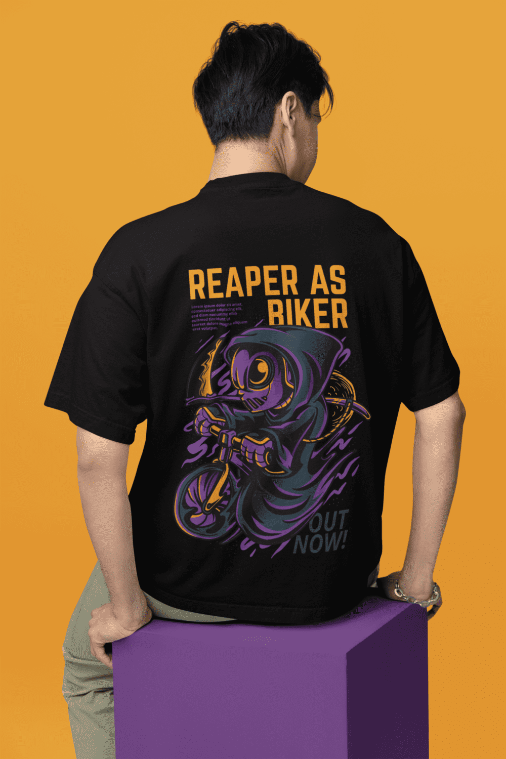 Reaper As Biker Terry Oversized T-Shirt