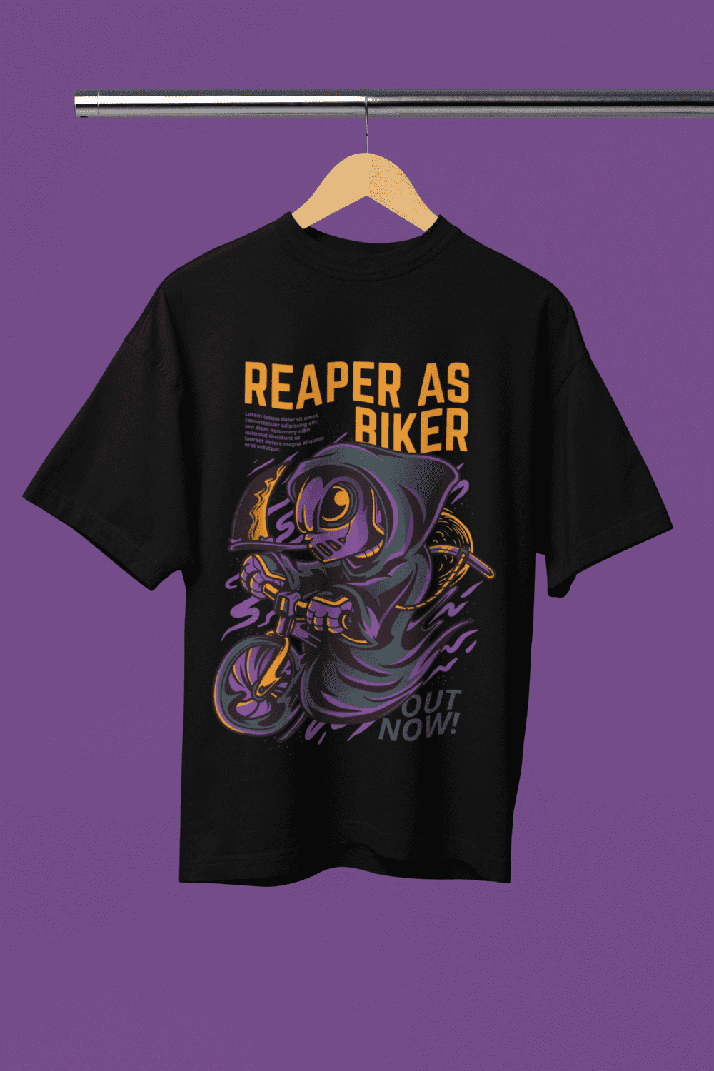 Reaper As Biker Terry Oversized T-Shirt