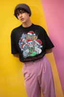 Meowy Christmas Oversized T-Shirt
