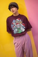Meowy Christmas Oversized T-Shirt