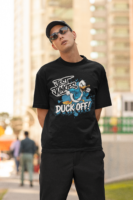 Duck Off Graphic Oversized T-Shirt