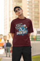 Duck Off Graphic Oversized T-Shirt