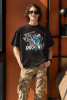Duck Off Graphic Oversized T-Shirt