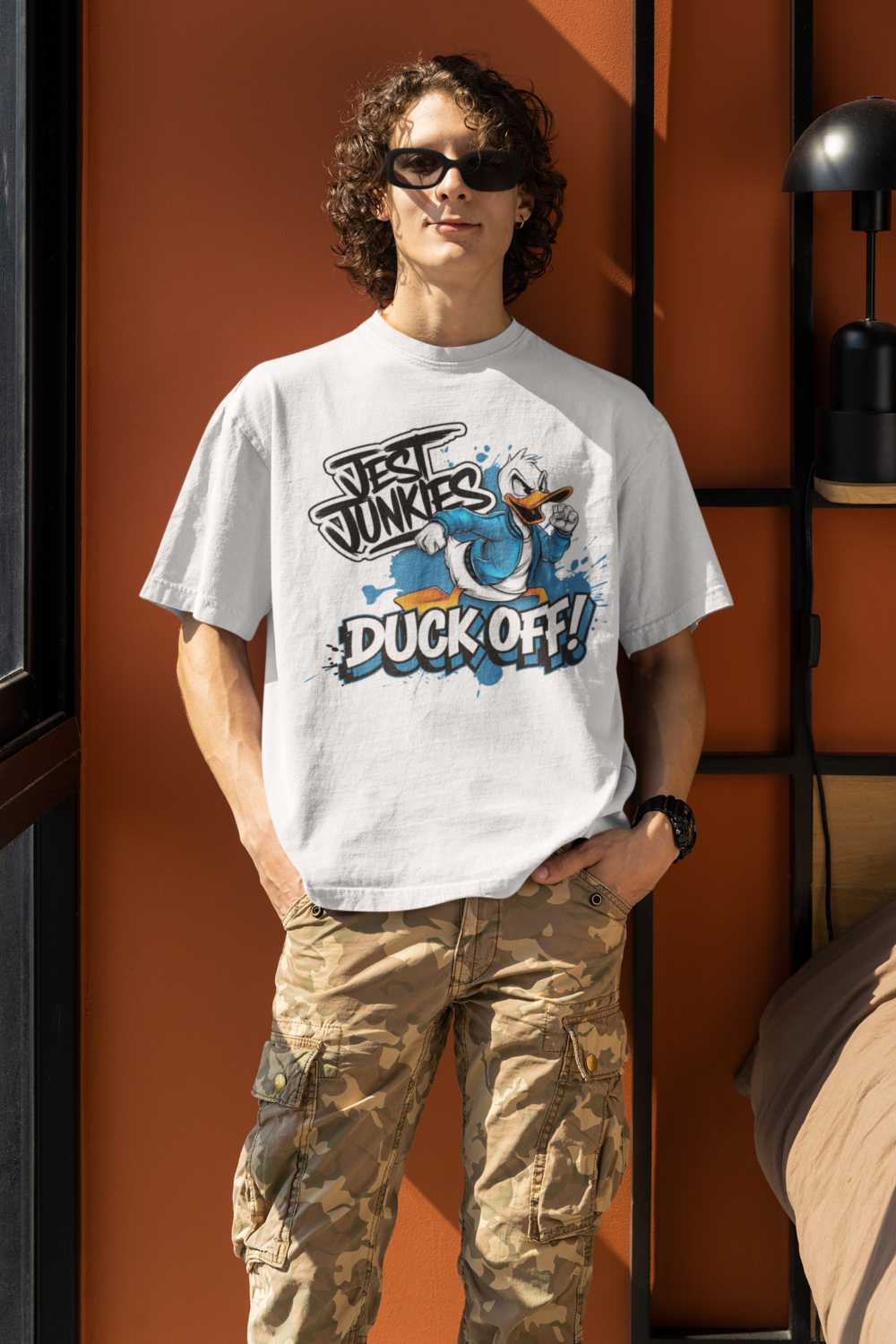 Duck Off Graphic Oversized T-Shirt
