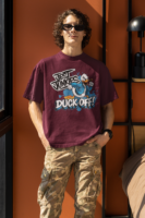 Duck Off Graphic Oversized T-Shirt