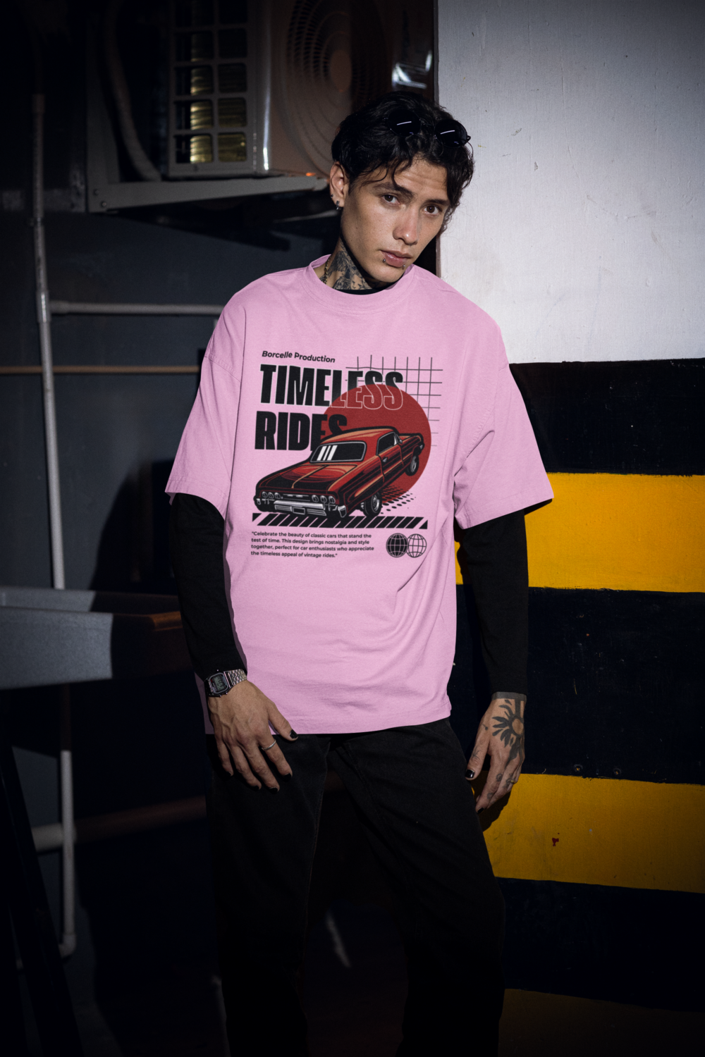 Timeless Rides Graphic Oversized T-Shirt